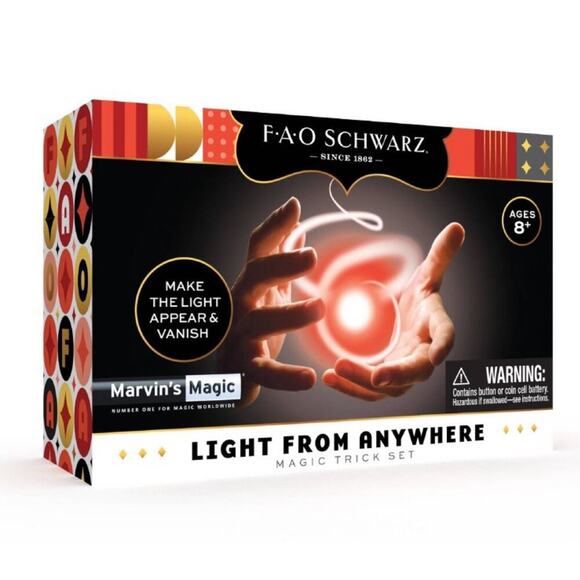 NWB FAO Schwartz Magic Light from Anywhere & Dynamic Coins Kit Toy Illusion - Picture 2 of 5